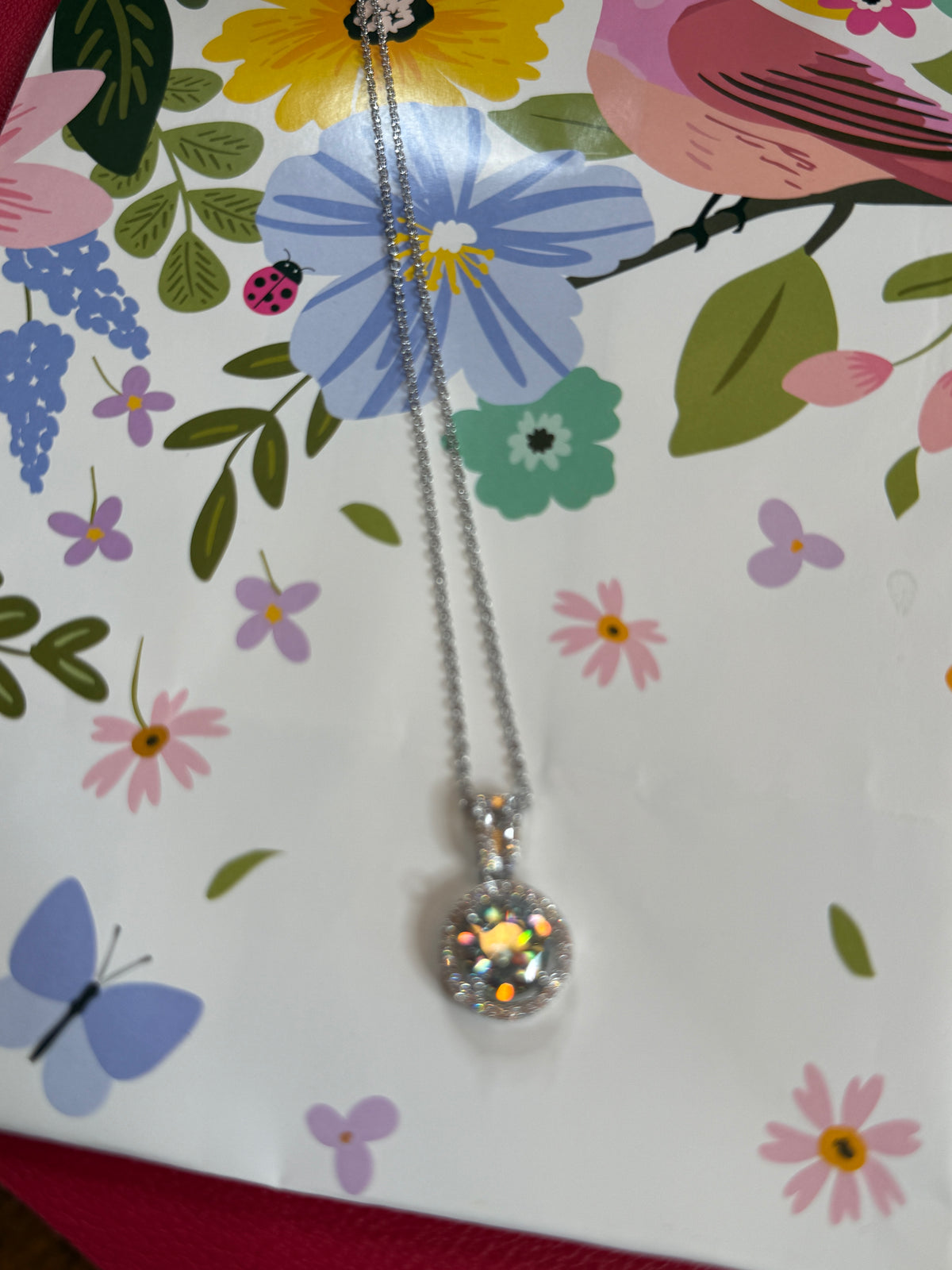The Radiant Halo Moissanite Pendant Necklace