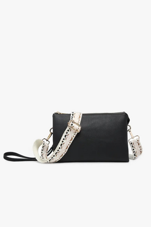 Izzy Crossbody with Guitar Strap in Black