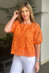 Jade Melody Tam Someone To Love Lace Puff Sleeve Blouse