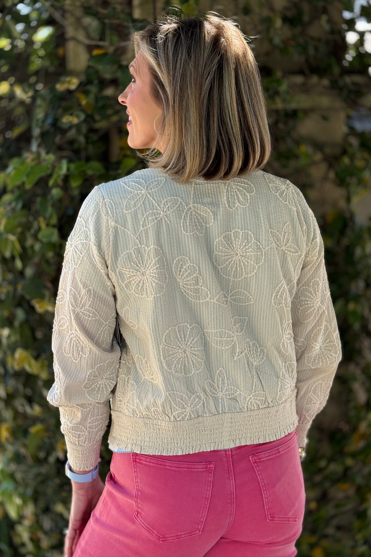 Liverpool blouson jacket long sleeve front view