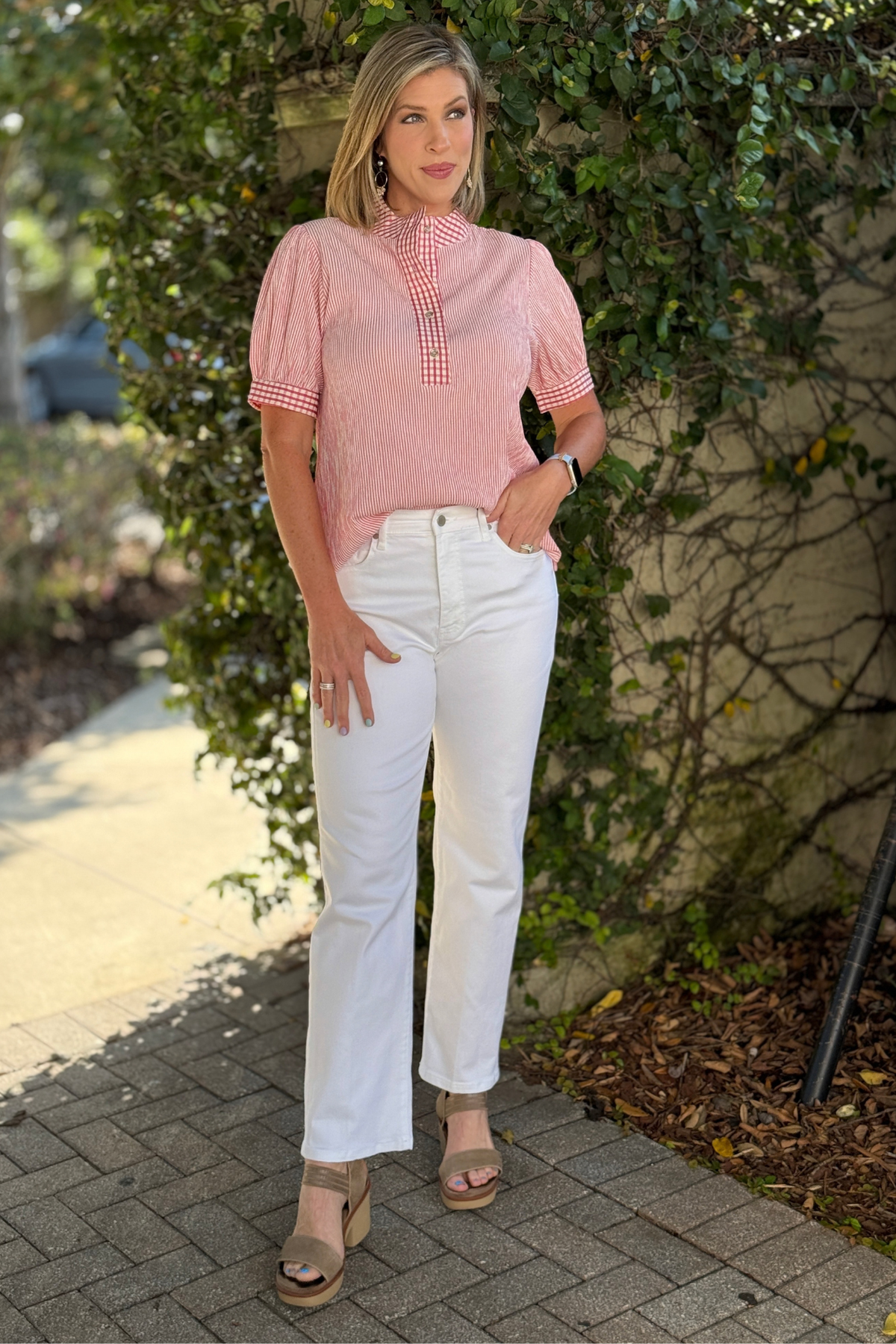 Liverpool Kennedy bright white straight leg jeans