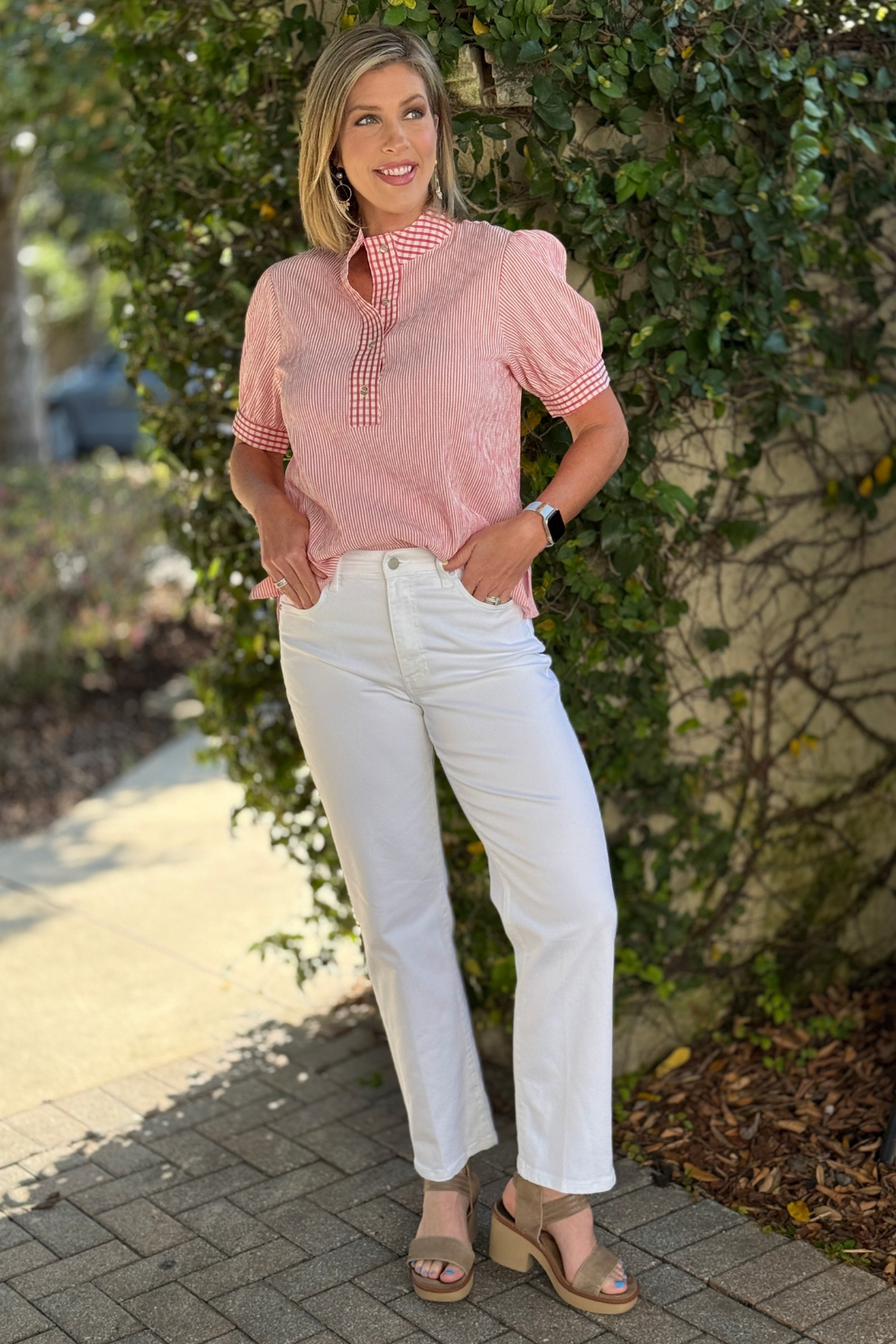 classic white straight leg jeans women boutique
