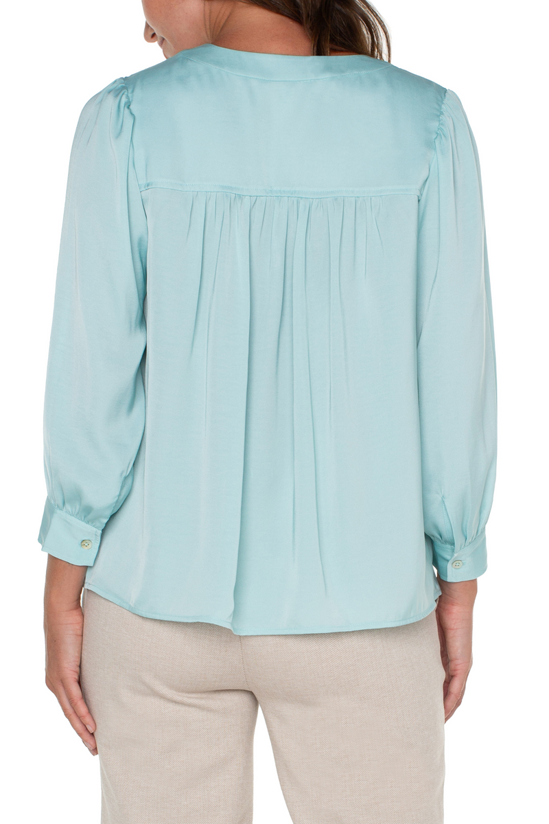 Liverpool Pastel Turquoise Woven Blouse