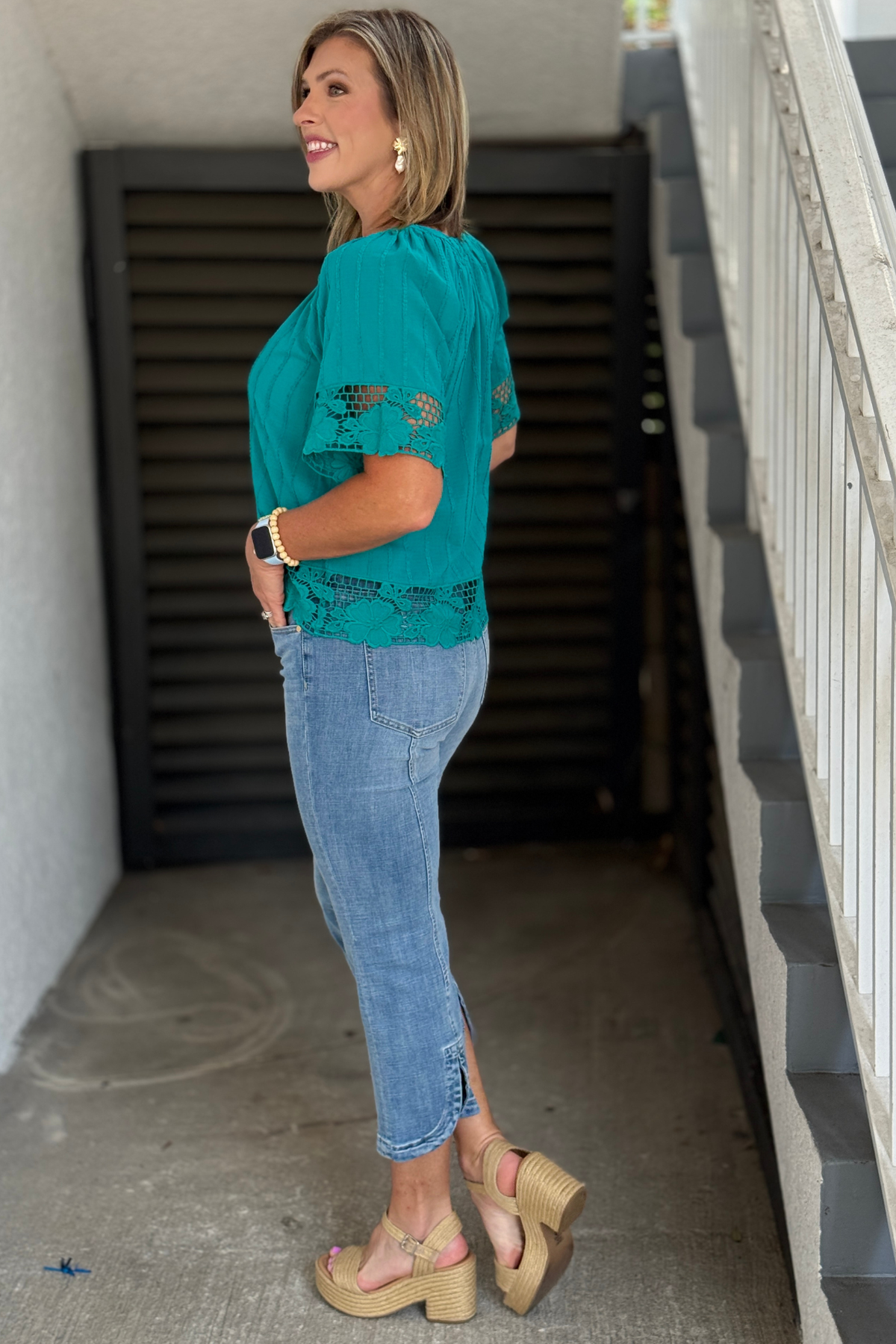Liverpool Gia Glider crop flare jeans in limited denim