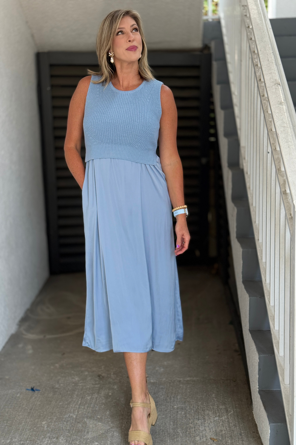 Liverpool Sky Mist Midi Dress