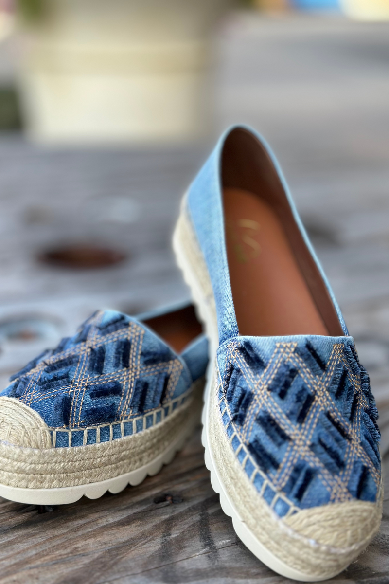 Denim Dreams Sela Espadrille Shoe