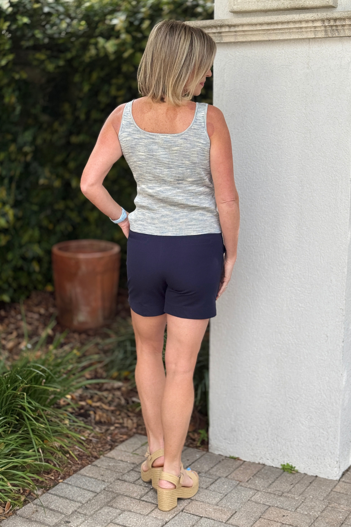 Lysse Amanda shorts with pintuck detail