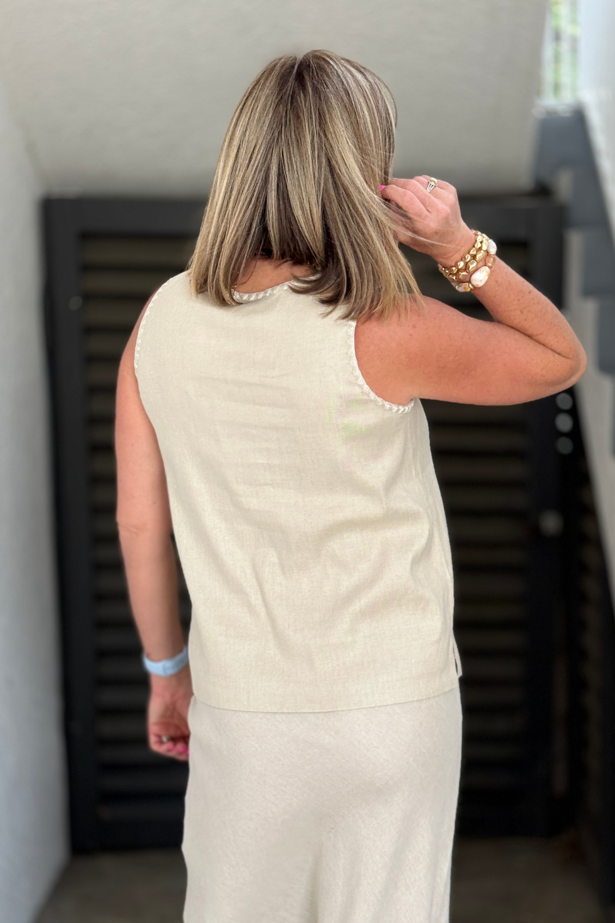 lightweight linen summer top for women