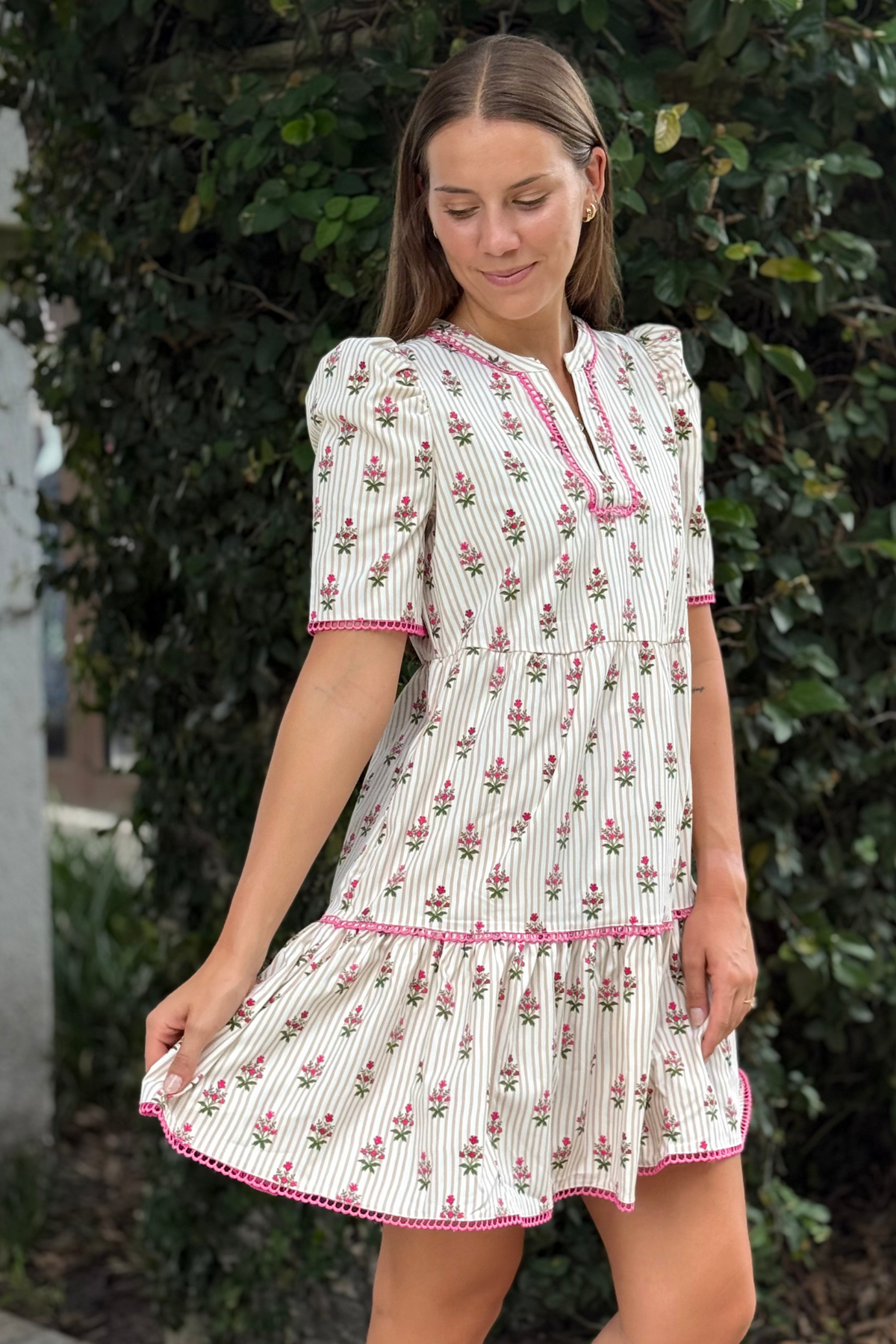 Order Mary Square Adelyn Dress | Cottage Stripes Tan Online | The Pink Nickel Women's Clothing Boutique | The Pink Nickel Order Mary Square Adelyn Dress | Cottage Stripes Tan Online | The Pink Nickel Women's Clothing Boutique | The Pink Nickel