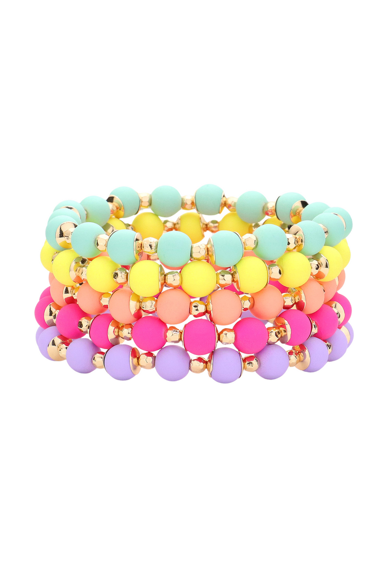 Matte Beads Multi Layered Bracelets