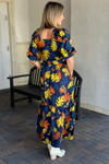 Maude Vivante Rhea Maple Leaves Maxi Dress