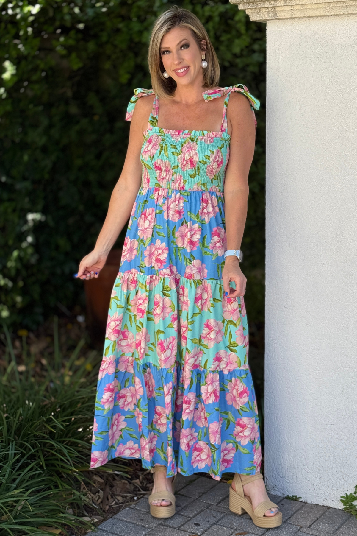 Pastel Glow Garden Maxi Dress | Floral Tiered Summer Maxi Women's Clothing Boutique | The Pink Nickel Pastel Glow Garden Maxi Dress | Floral Tiered Summer Maxi Women's Clothing Boutique | The Pink Nickel