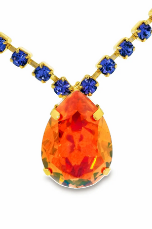TOVA Milli Statement Necklace – High-Quality Crystals, Light Gold Plating