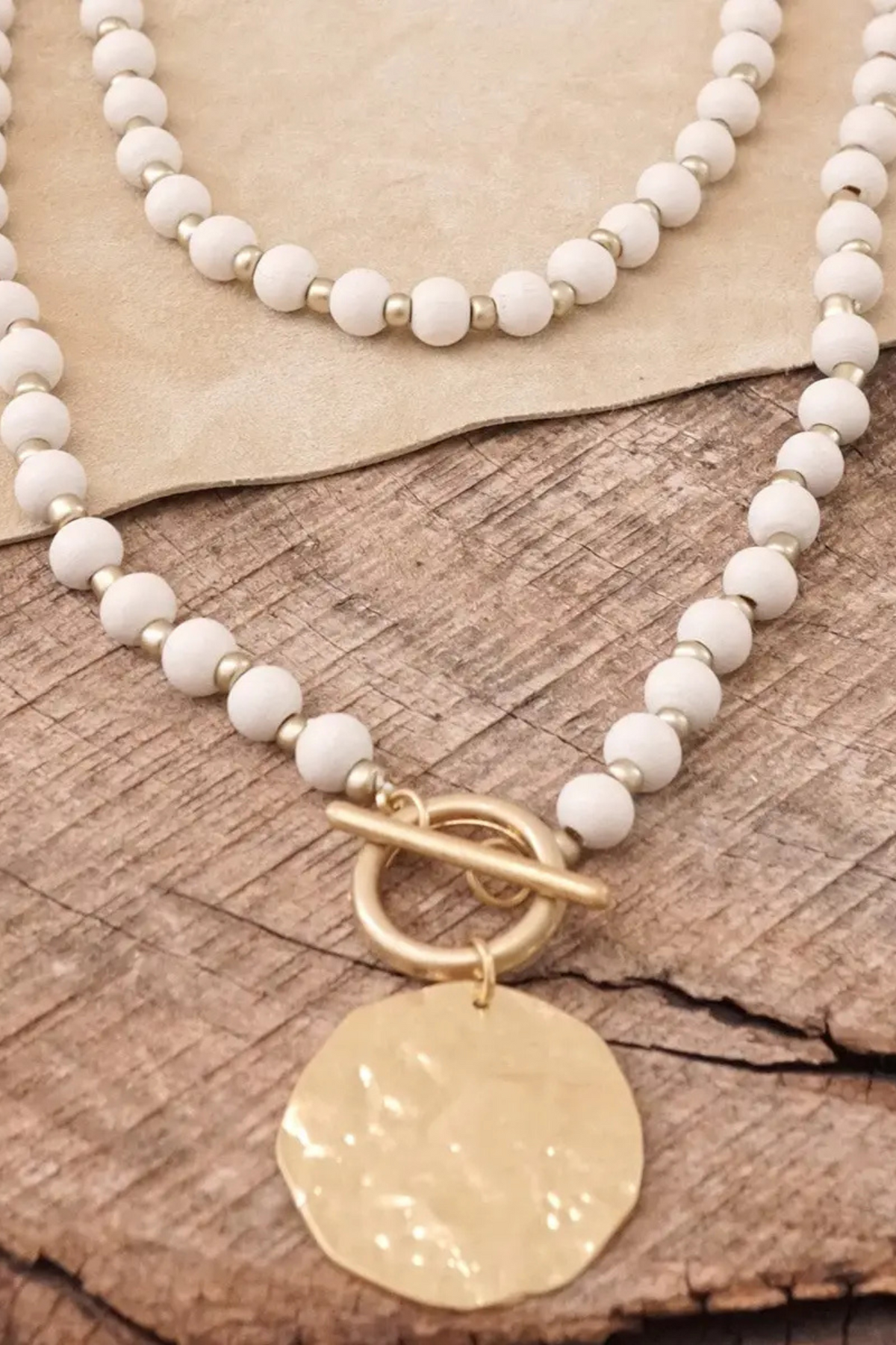 The Driftwood Coin Statement Necklace