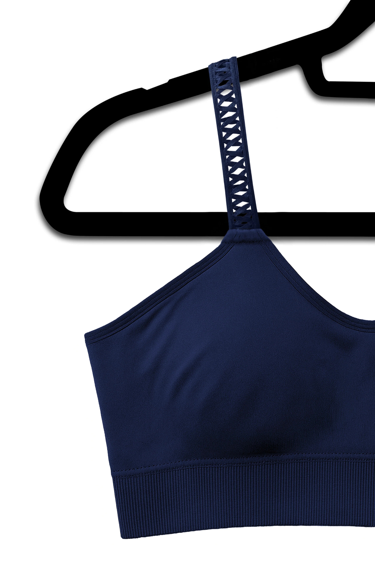Strap It Couture Lace Strap Bra in Navy