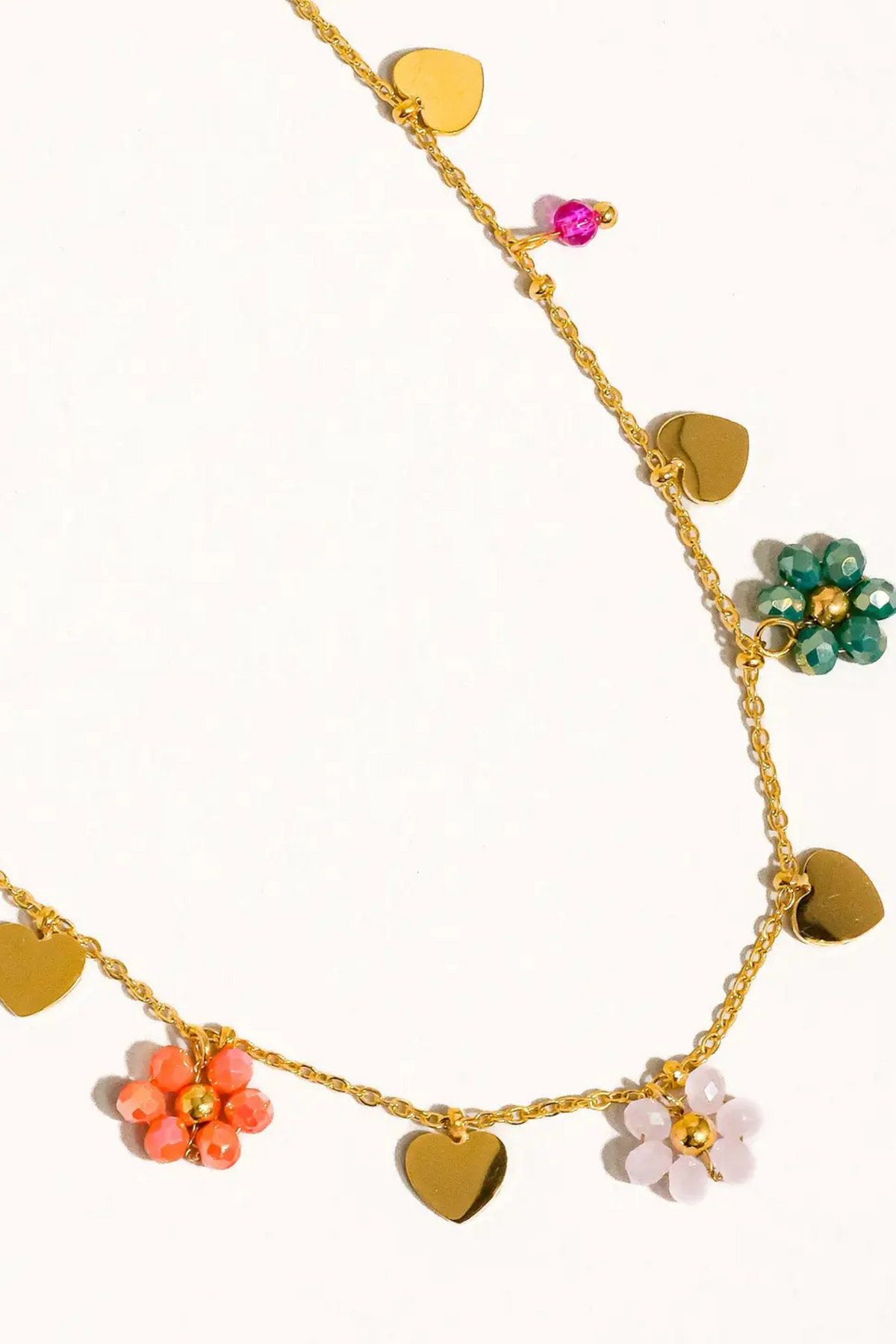 Melvin Beaded Charm Necklace