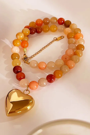 The Golden Hour Heart Necklace
