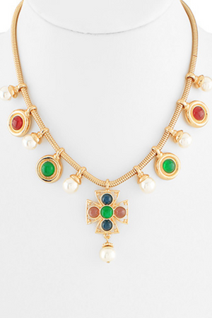 Regalia Charm Cross Necklace