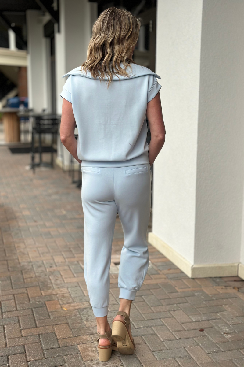 On The Go Joggers-Baby Blue