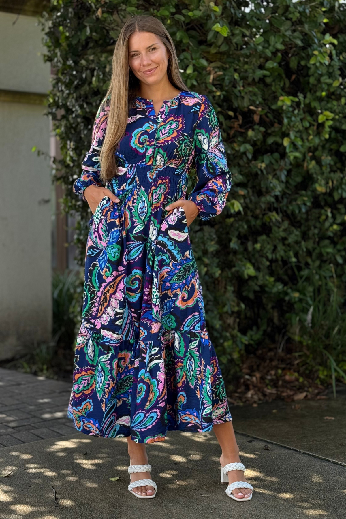 Order Moonlit Paisley Printed Midi Dress in Navy Online | The Pink Nickel Women's Clothing Boutique | The Pink Nickel Order Moonlit Paisley Printed Midi Dress in Navy Online | The Pink Nickel Women's Clothing Boutique | The Pink Nickel