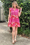 Always Falling For Floral Mixed Print Dress