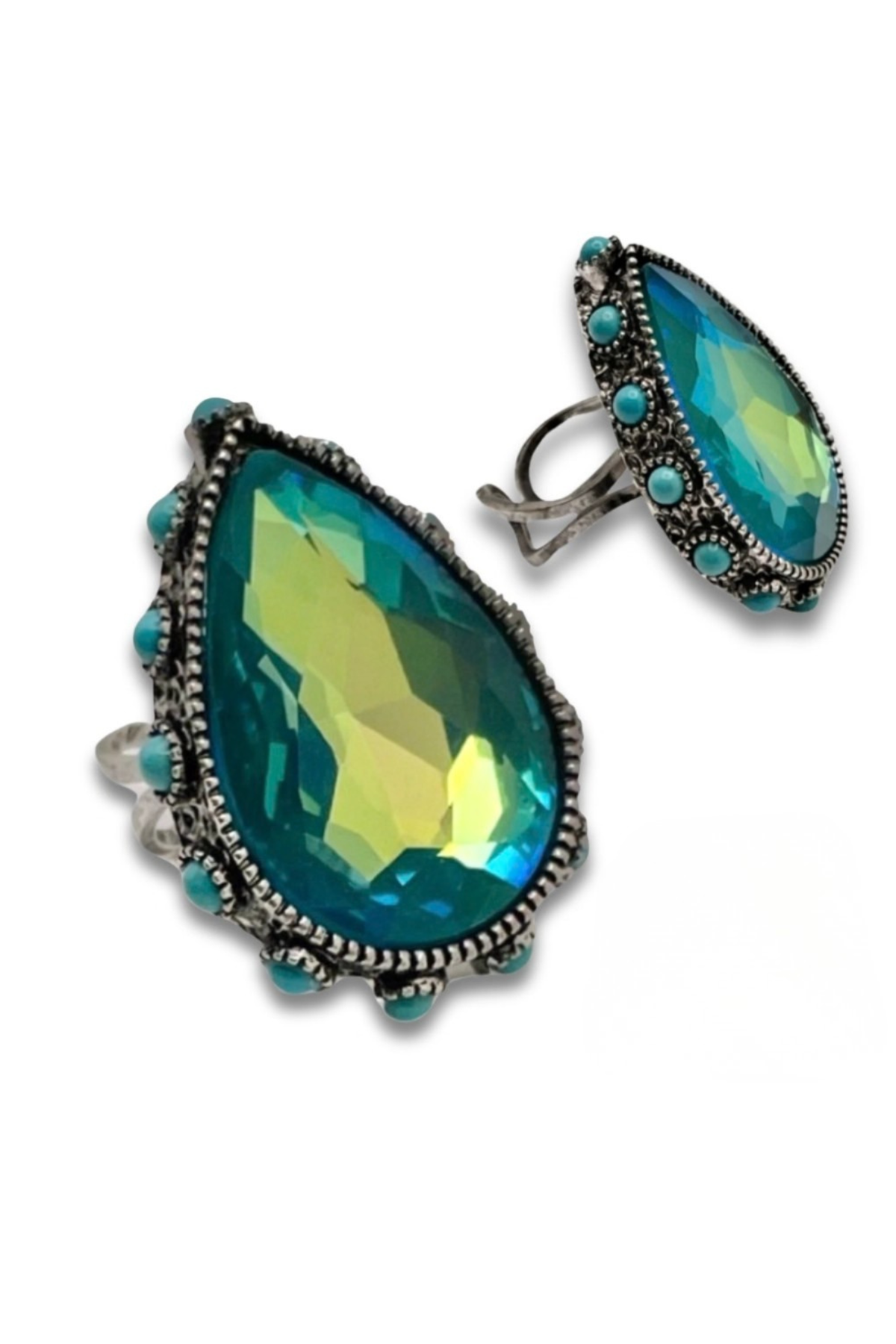 The Desert Glow Teardrop Ring