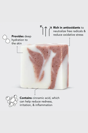 Kit-sch Shea Butter Exfoliating Body Wash Bar with plant-based exfoliants and creamy texture