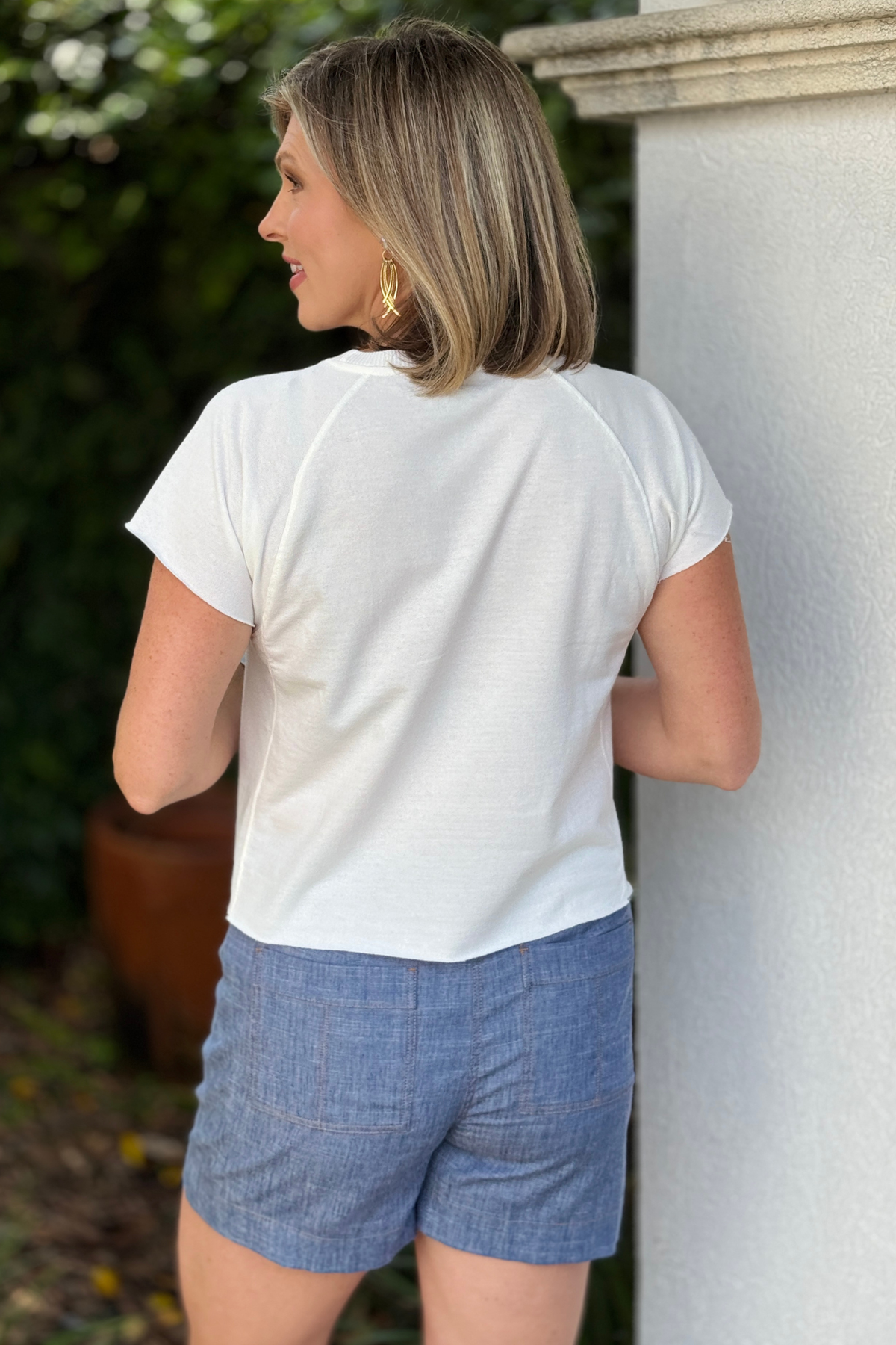 edgy patriotic tee styled with jeans and casual accessories
