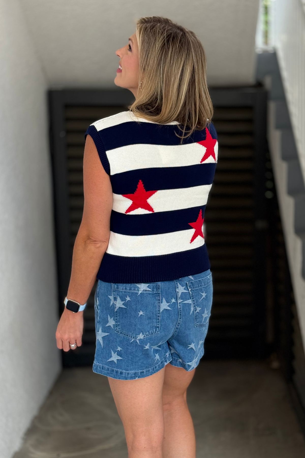 Cute patriotic summer sweater vest boutique style