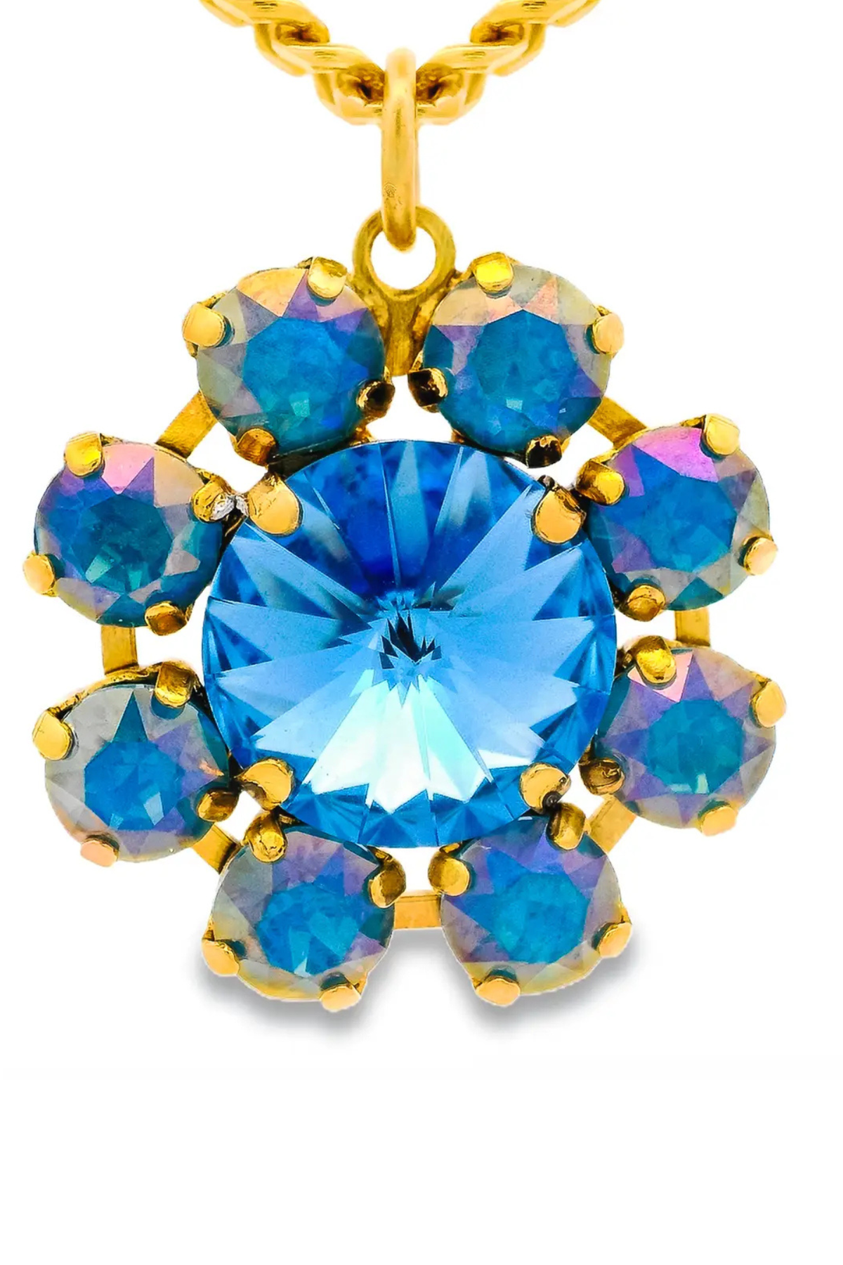 TOVA Twiggy Plus Necklace in Ice Blue