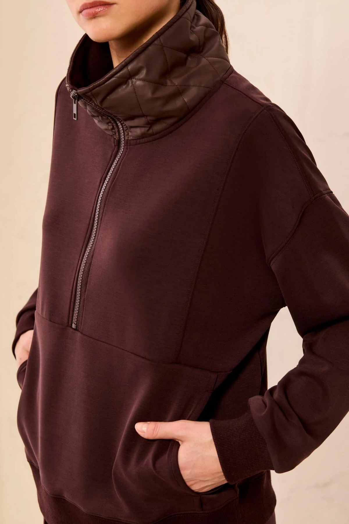 Tribal matching set popover top in Saddlebrown