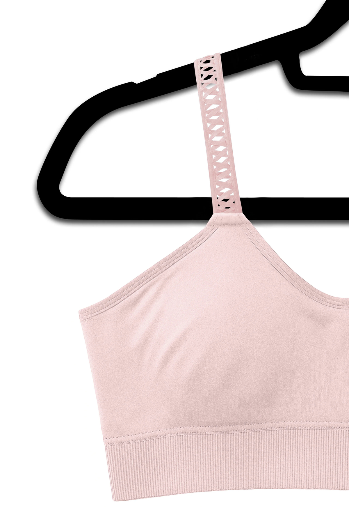 Strap It Couture Lace Strap Bra in Blush