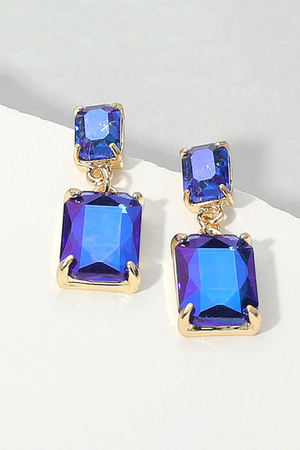 The Radiant Gem Drop Earrings