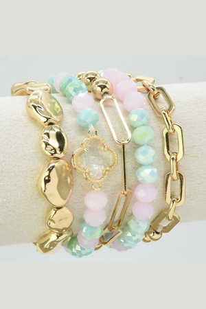 The Clover Crush Bracelet Stack