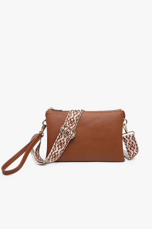 Izzy Crossbody with Guitar Strap in Brown