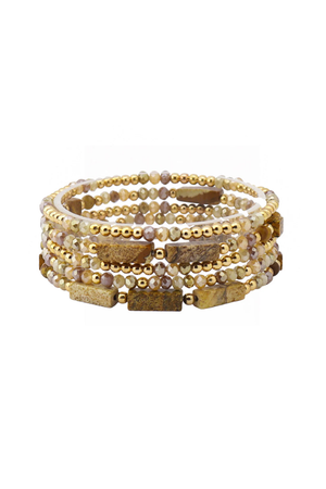 The Sedona Stacked Stone Bracelet Set
