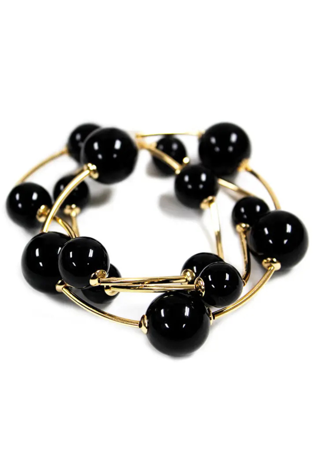 Midnight Gold Stretch Bracelet Set