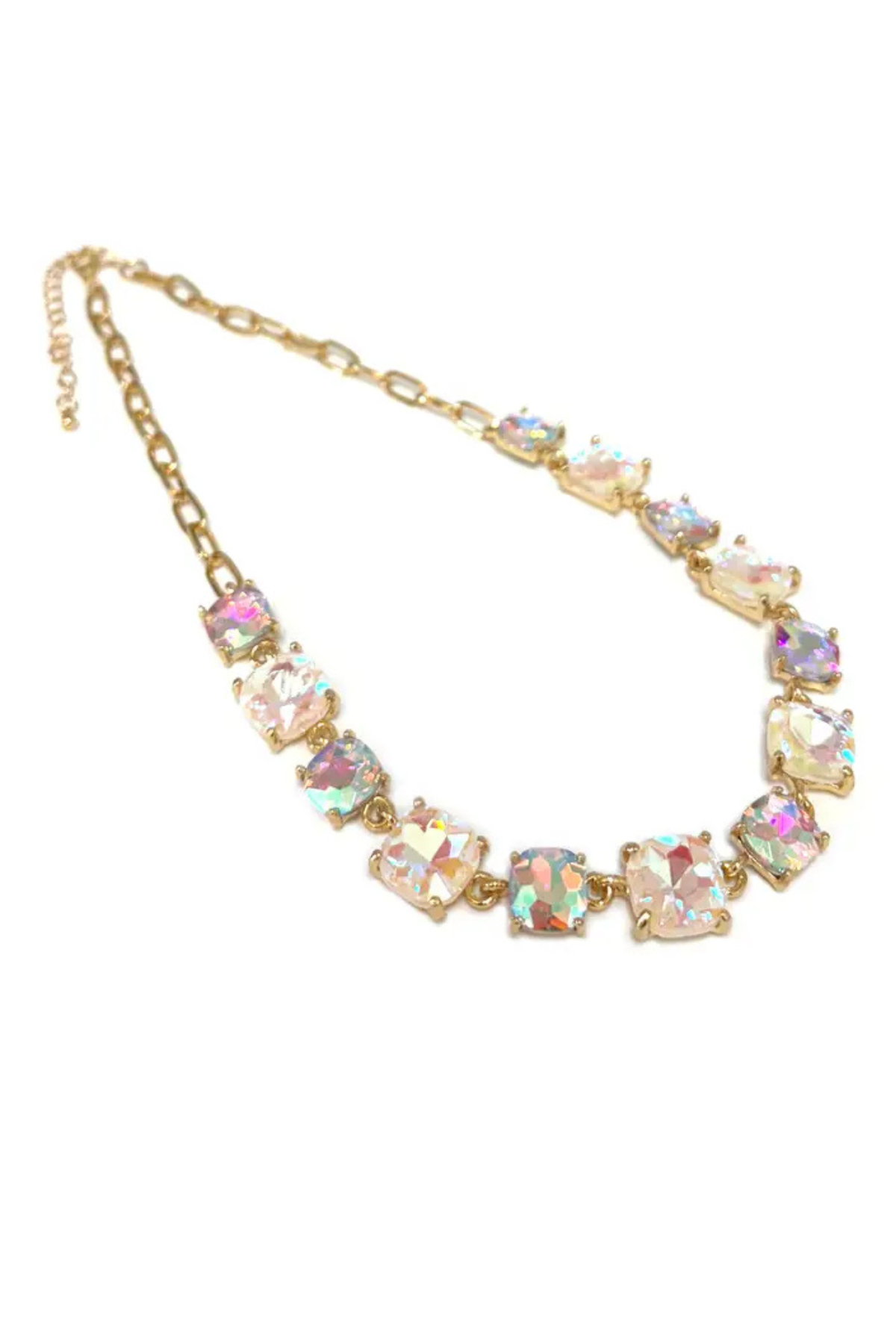 Aurora Crystal Chain Necklace