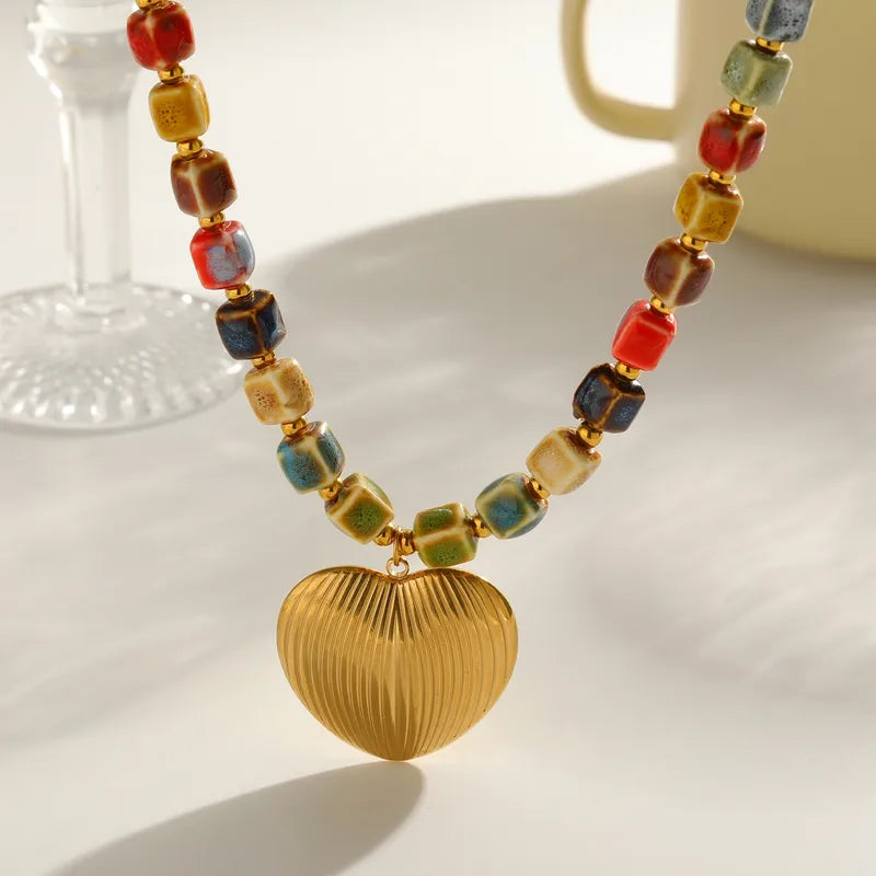 The Windsor Heart Beaded Necklace