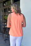 TPN: Carley Sleeveless Tank Top-Neon Orange