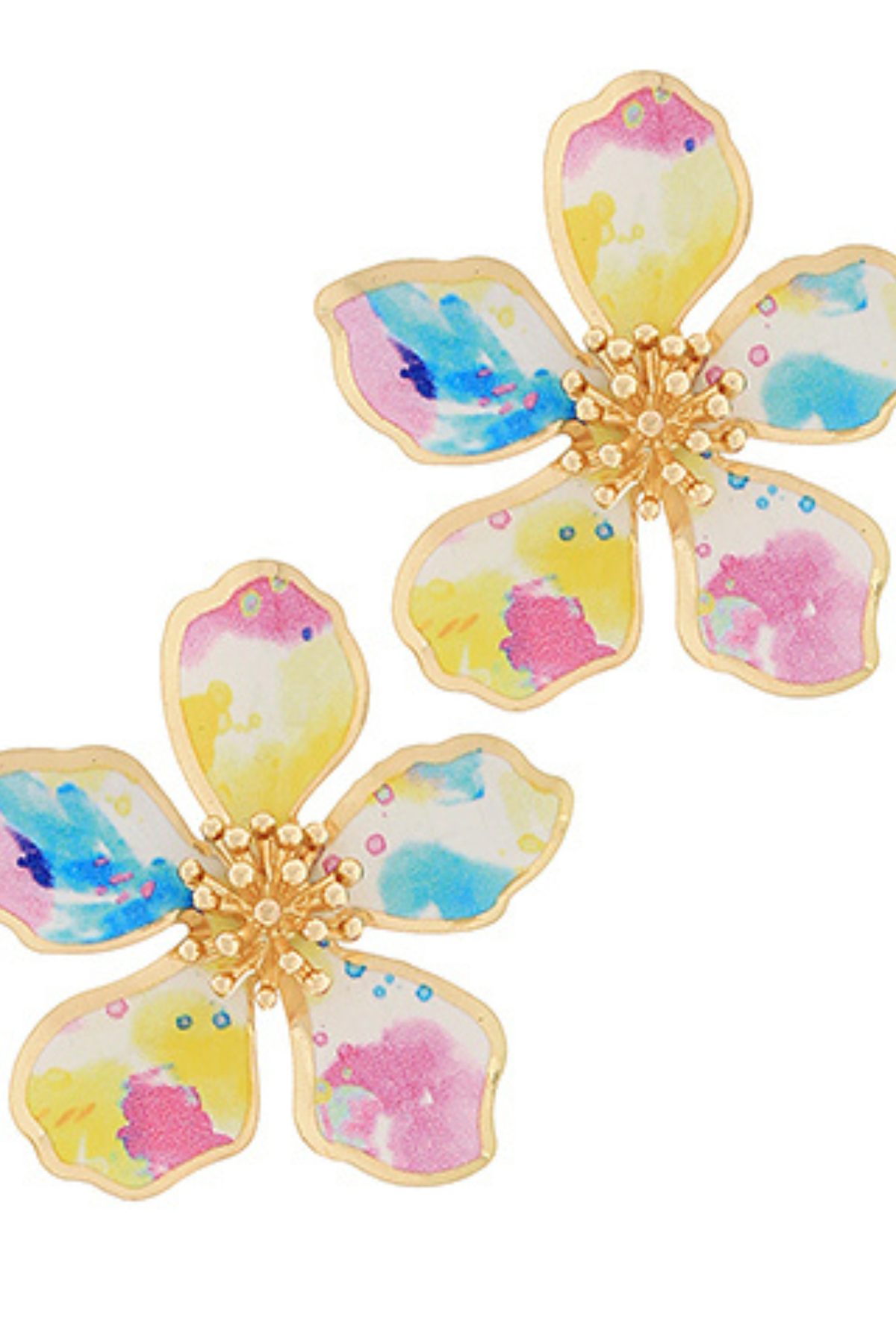The Painted Petal Earrings