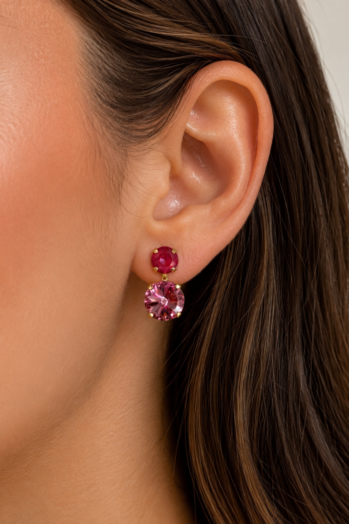 The Sailor’s Delight Stacked Crystal Earrings