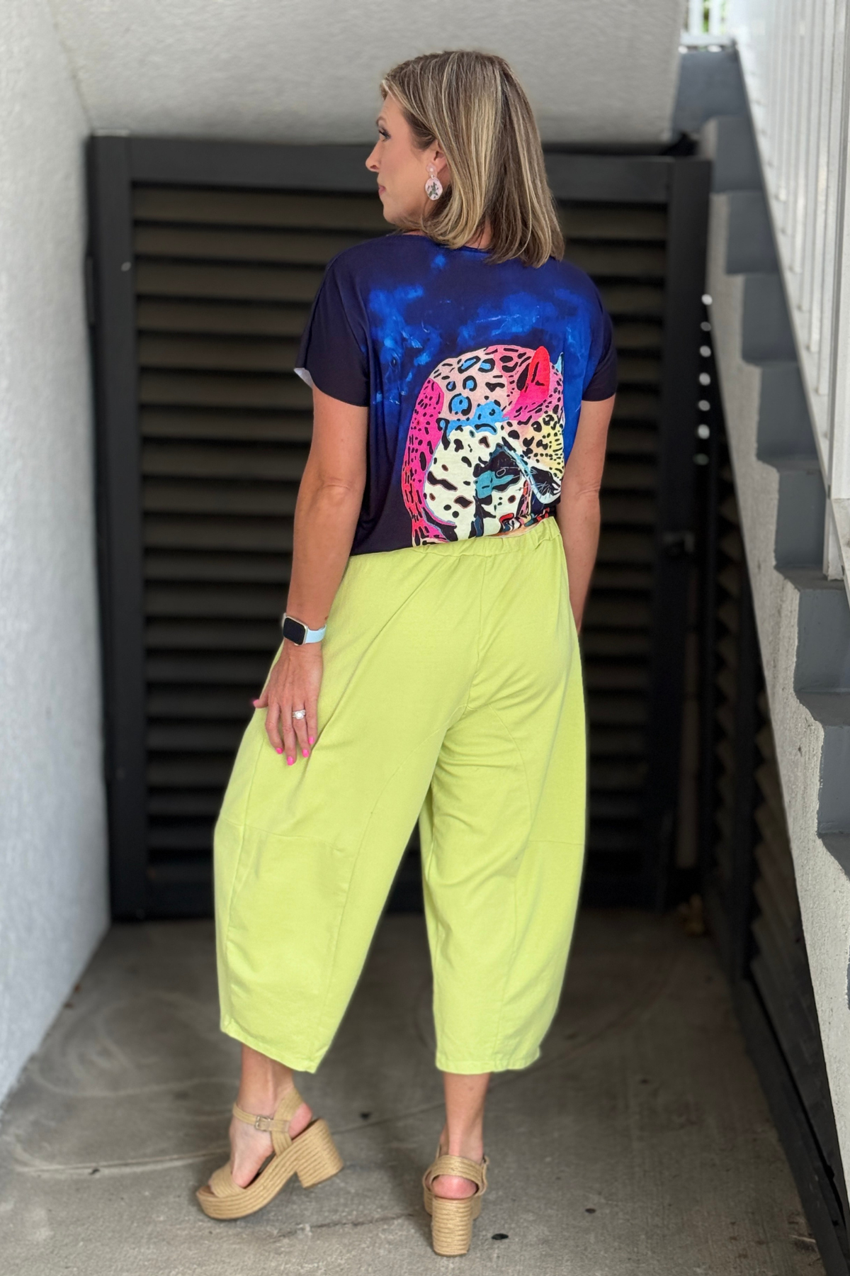 Relaxed fit Italian barrel style pants for summer