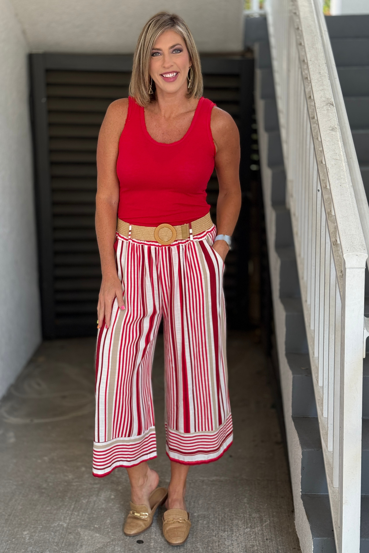 Summer striped boutique pants