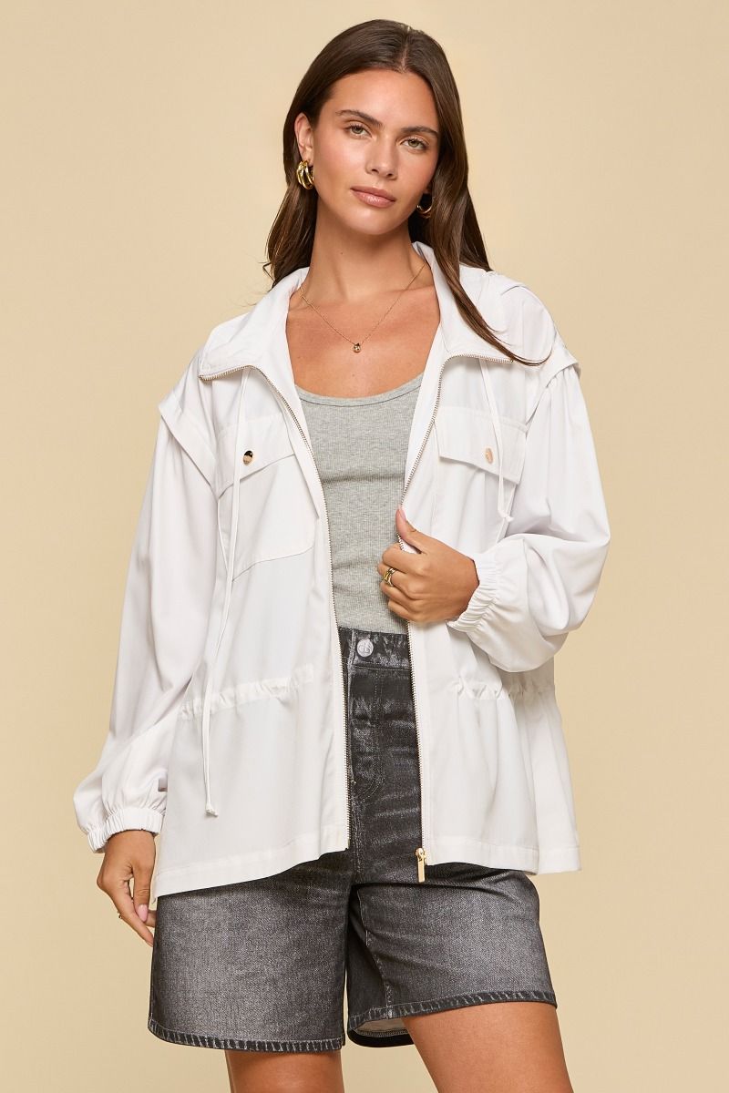 TPN Go-With-It Utility Jacket – Winter White