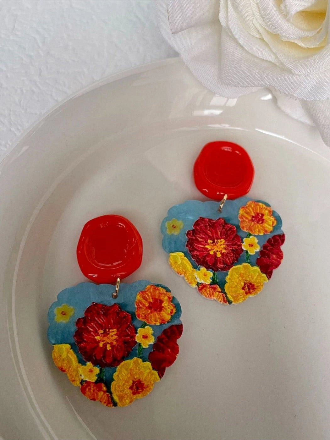 The Painted Garden Earrings