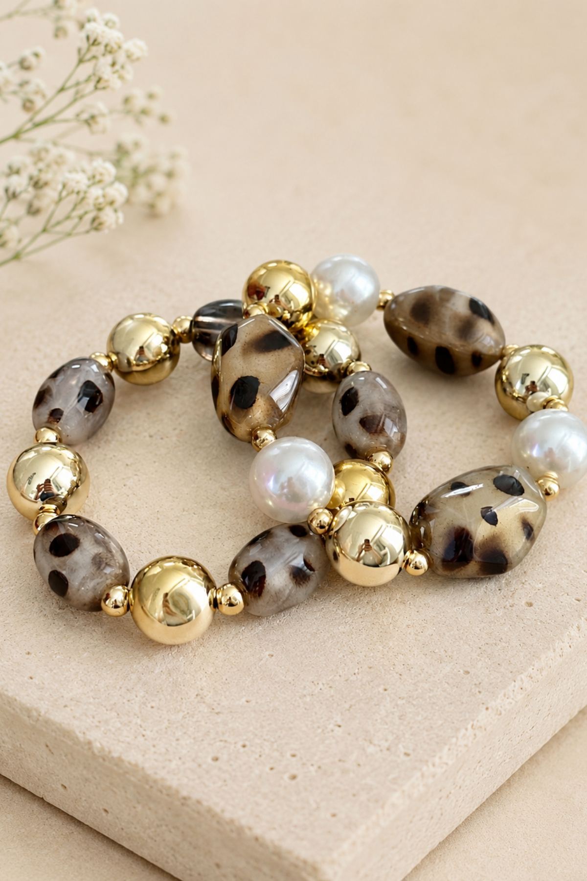 Wildly Chic Pearl Bracelet Stack