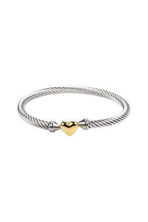 Modern Muse Heart Bangle