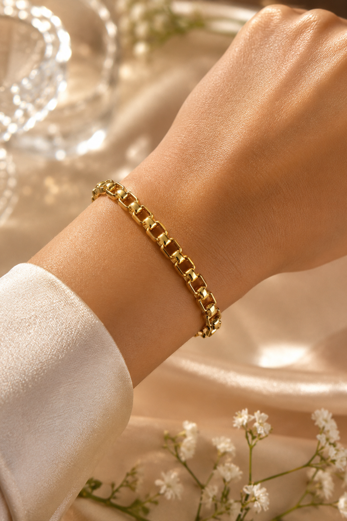 The Milan 14K Gold Plated Sterling Silver Link Bracelet