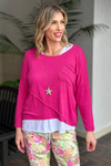Jessy Pocket Front Layered Top